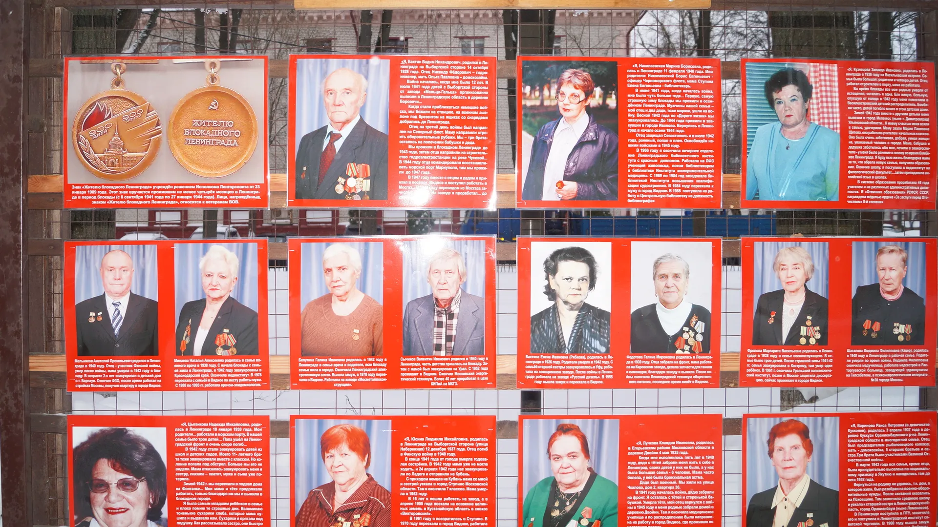 Фотографии блокадников. Фото: УМВД по Ленинскому