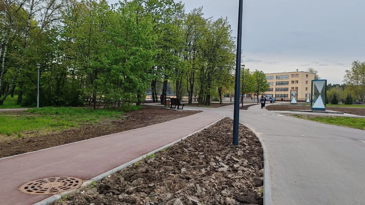 Обновленные дорожки на Школьном бульваре. Фото: пресс-служба главы г.о. Черноголовка&nbsp;