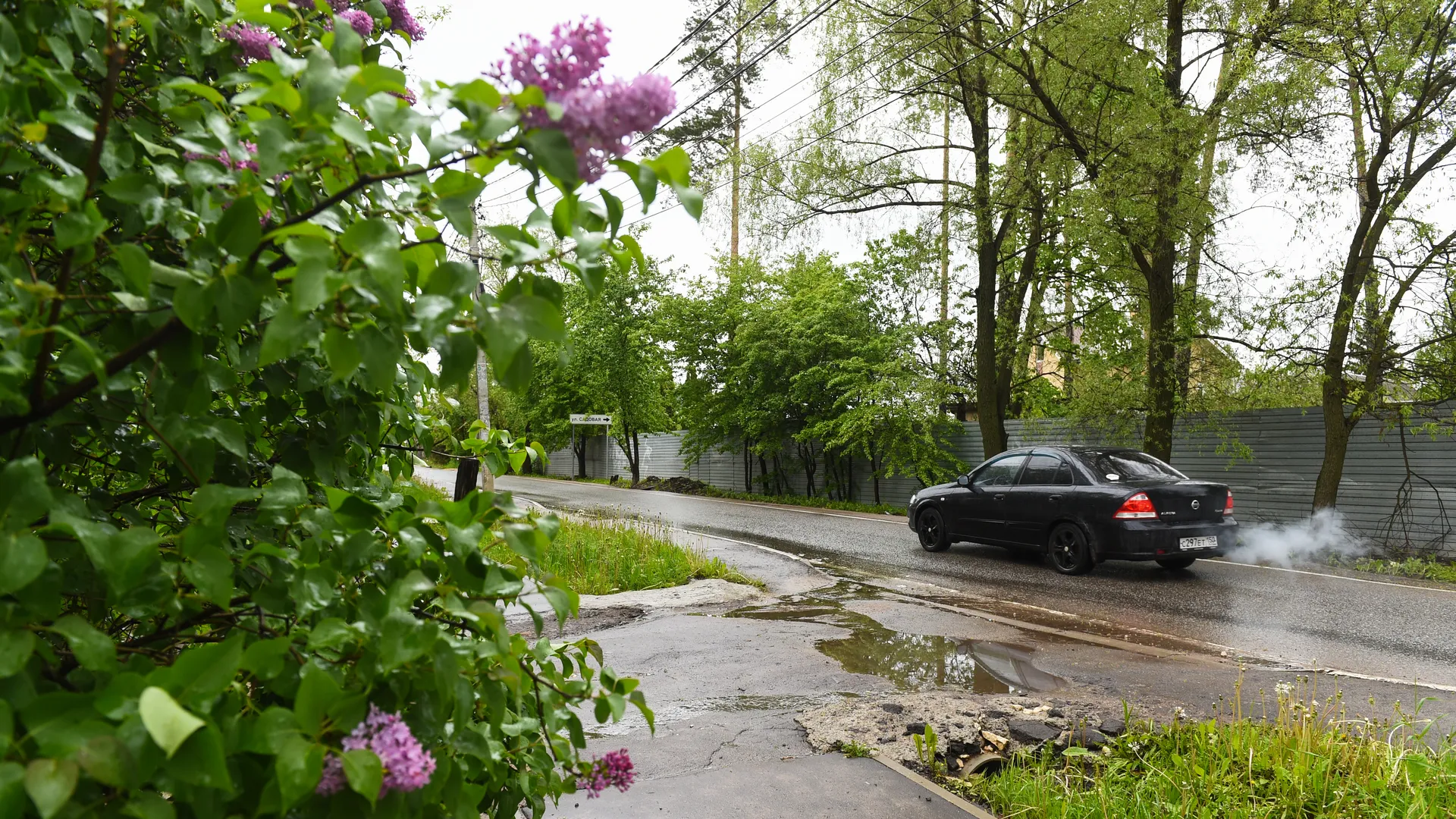 Кадры с мест подтоплений в Красногорске