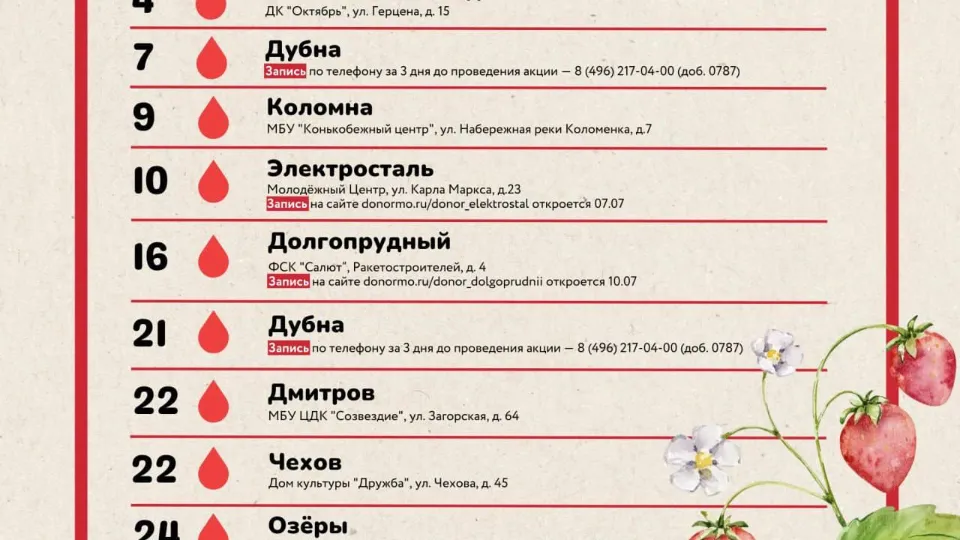 Фото: Московский областной центр крови