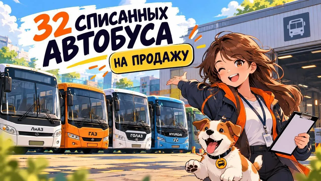 В Подмосковье выставили на продажу 32 списанных автобуса Мострансавто