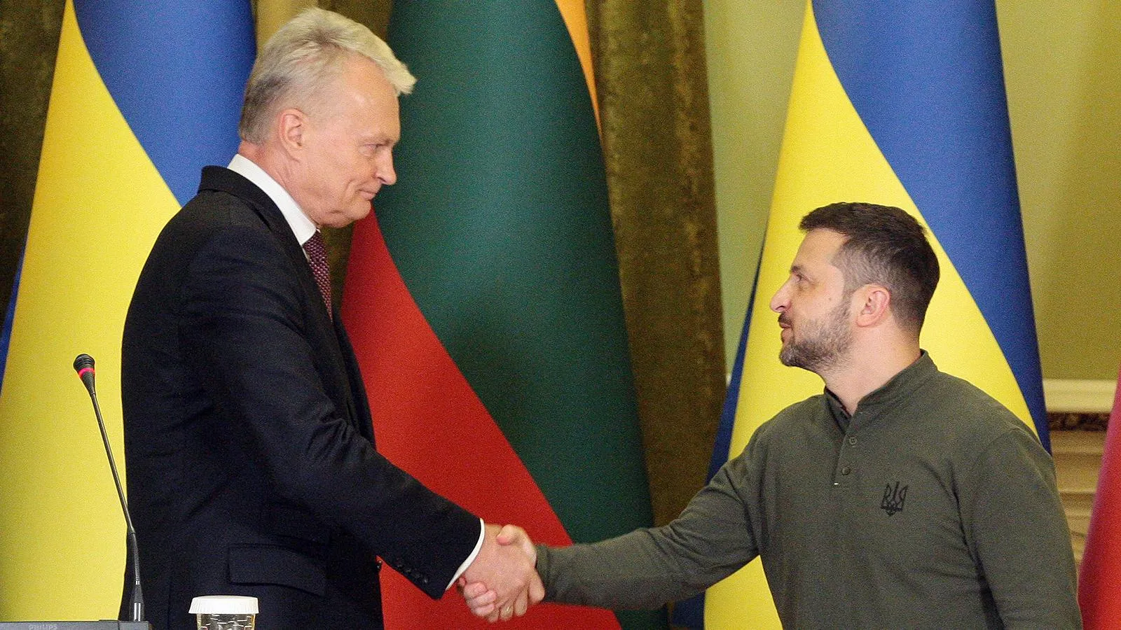 Президенты Литвы и Украины Гитанас Науседа и Владимир Зеленский, Киев. Hennadii Minchenko