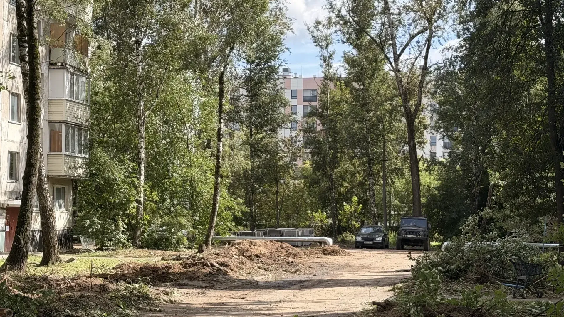 В Апрелевке стартовало благоустройство двора с учетом пожеланий жителей