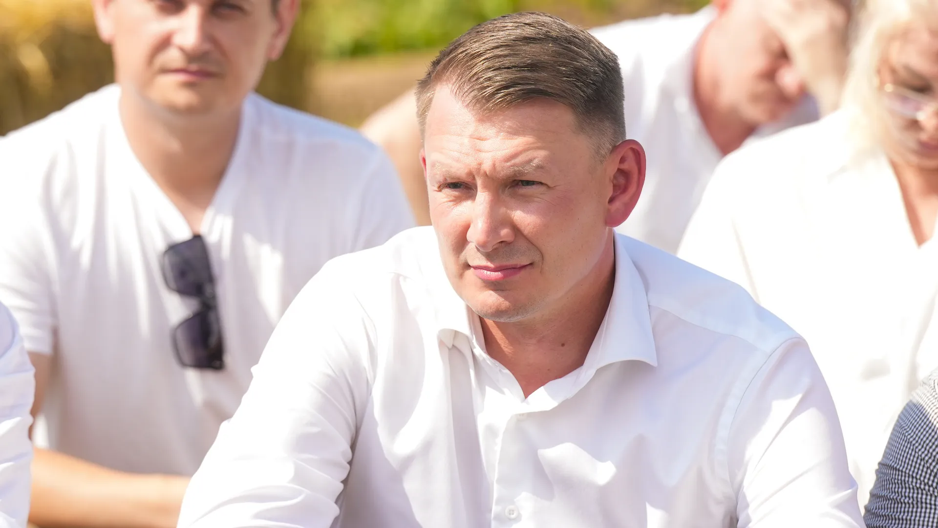 Александр Двойных на агропромышленной выставке "День поля Московской области"