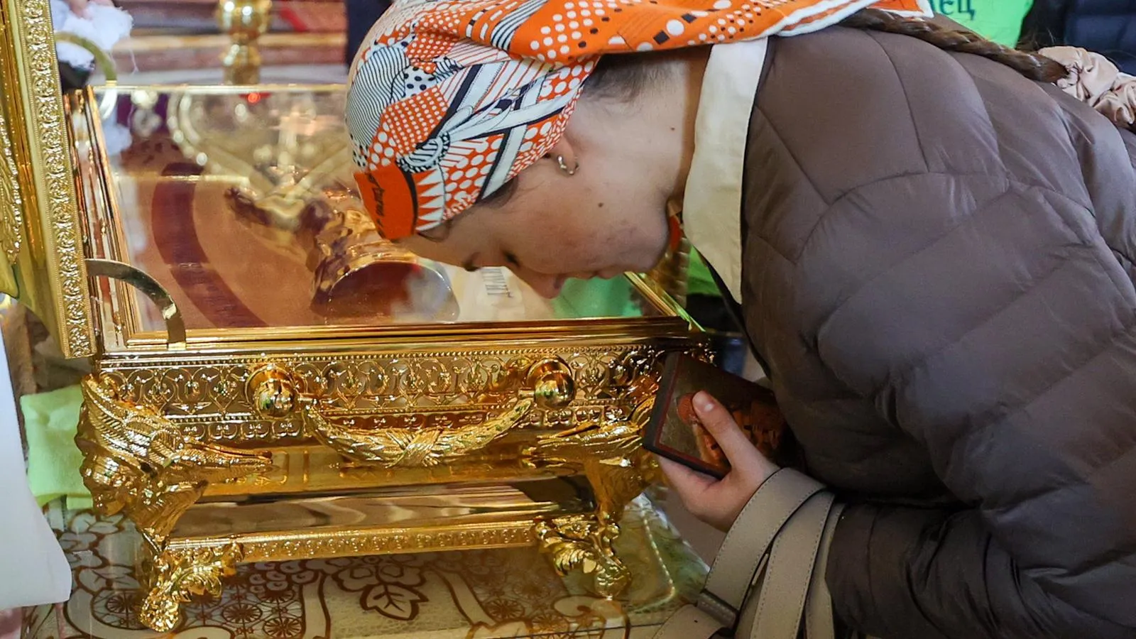 Мощи святителя Спиридона Тримифунтского в храме Христа Спасителя, Москва. Bocharov Denis