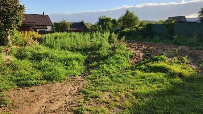 Площадка после сноса аварийного дома на ул. Садовой в Рузе