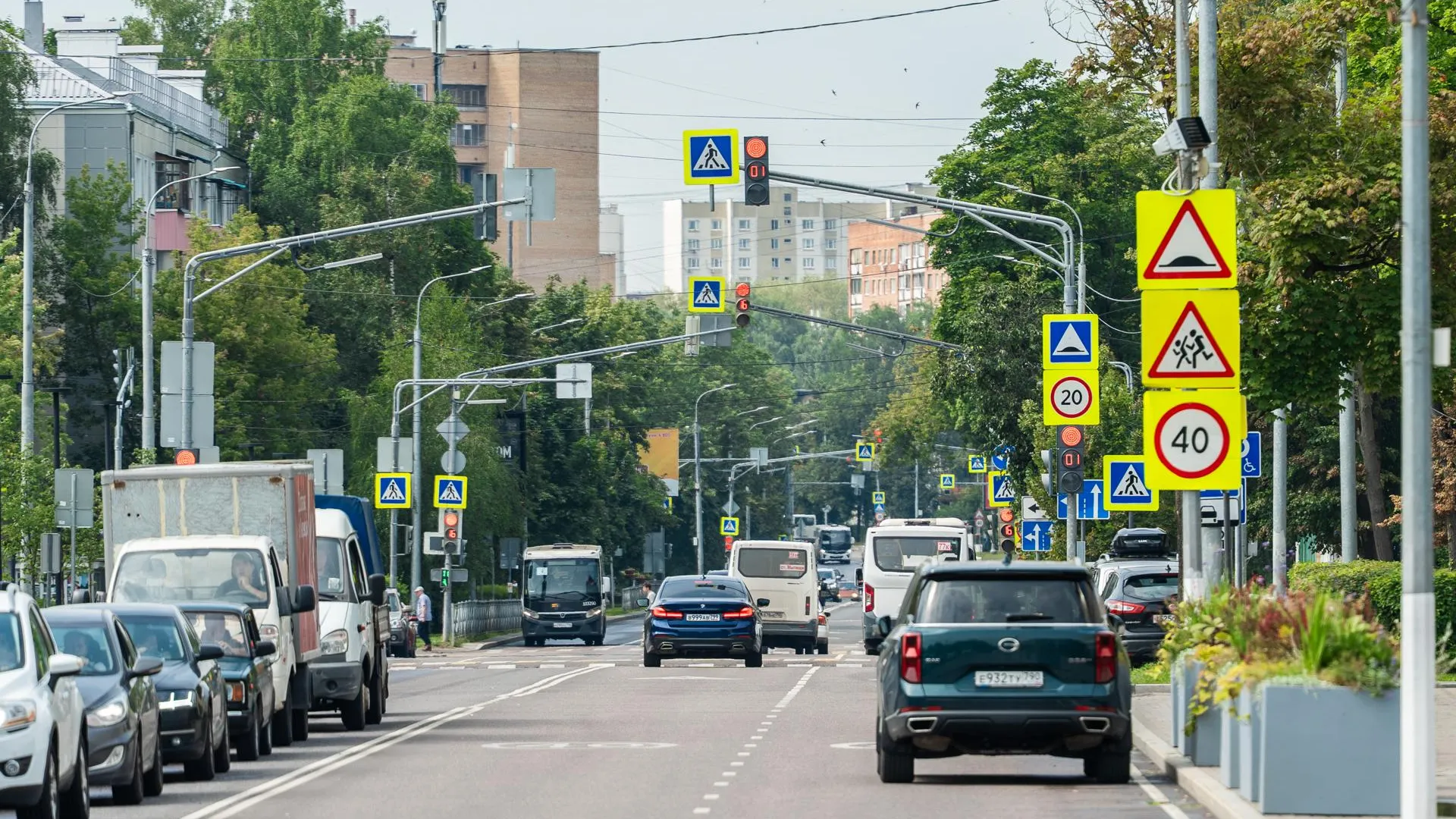 В Красногорске и Мытищах оптимизировали работу светофоров на пяти перекрестках