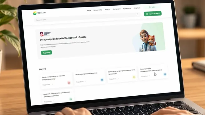 Жителям Подмосковья стали доступны онлайн-консультации ветеринаров