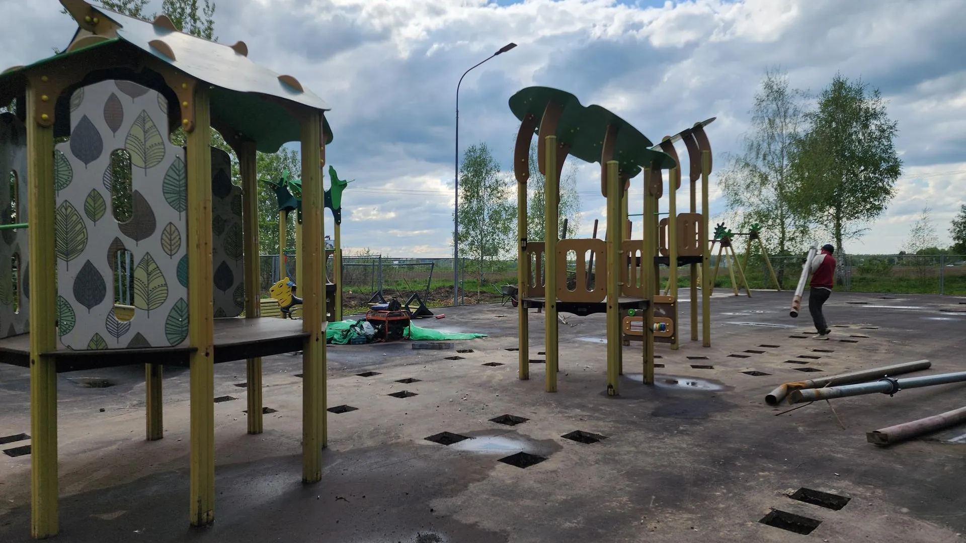Элементы новой игровой зоны для детей. Фото: Иван Петрушин&nbsp;